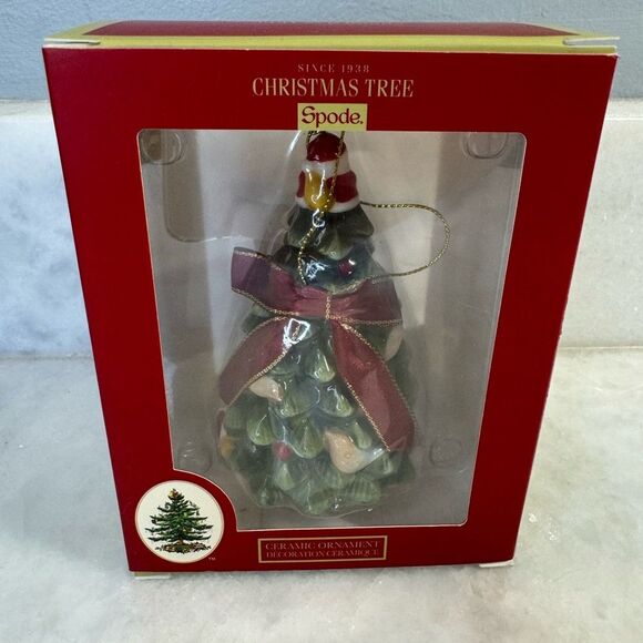 Spode - Christmas Tree Collection - Figural Tree Bell Ornament New - Picture 3 of 7